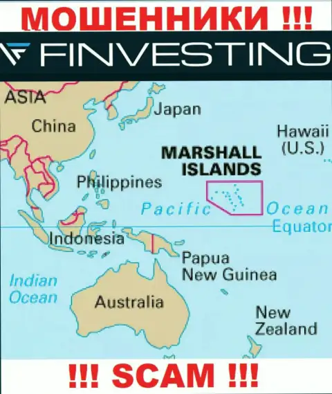 Marshall Islands это официальное место регистрации конторы Finvestings