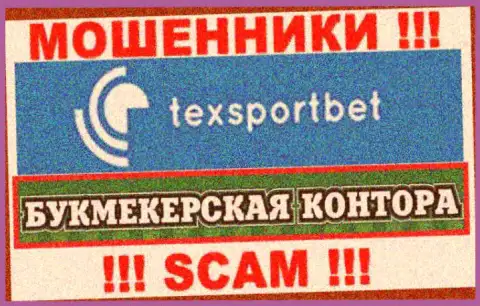 Вид деятельности интернет мошенников TexSportBet - это Букмекер, однако имейте ввиду это надувательство !