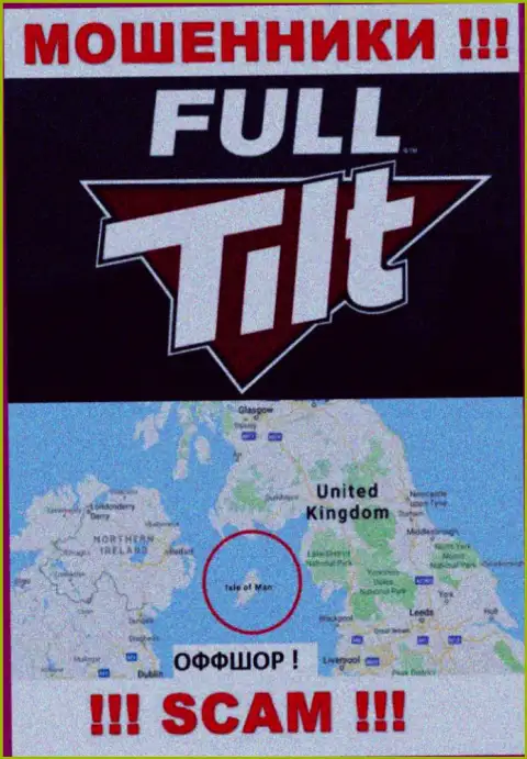 Isle of Man - оффшорное место регистрации шулеров Фулл Тилт Покер, предоставленное на их web-сервисе