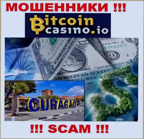 BitcoinCasino свободно оставляют без средств, потому что разместились на территории - Кюрасао