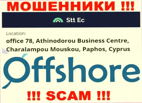 Очень рискованно работать, с такого рода internet-мошенниками, как контора СТТЕС, так как засели они в офшоре - office 78, Athinodorou Business Centre, Charalampou Mouskou, Paphos, Cyprus