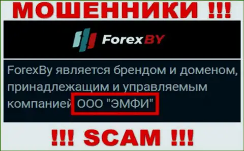 На официальном интернет-портале Forex BY сказано, что данной конторой владеет ООО ЭМФИ