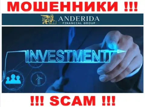 Anderida Group разводят лохов, предоставляя противоправные услуги в сфере Investing