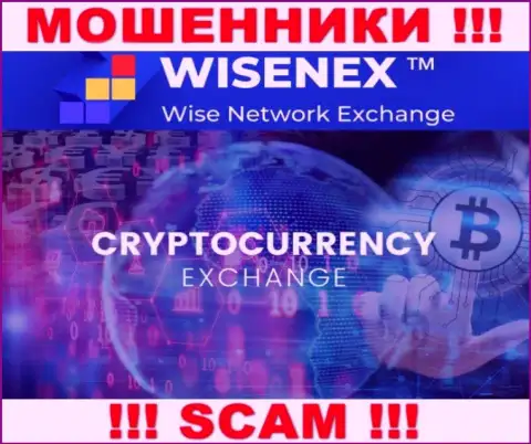 WisenEx Com занимаются разводняком наивных клиентов, а Крипто обменник только лишь ширма