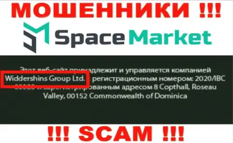 На официальном информационном сервисе SpaceMarket сказано, что указанной конторой владеет Widdershins Group Ltd