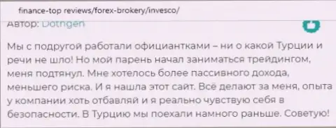 Интернет пользователи опубликовали собственные положительные отзывы о Форекс брокерской организации INVFX Eu на сайте финанс-топ ревиевс