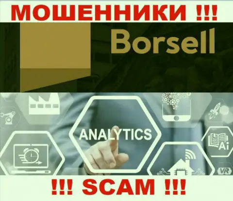 Ворюги Borsell Ru, орудуя в области Аналитика, обдирают доверчивых людей