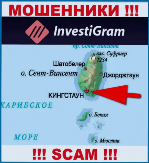 На своем веб-сервисе InvestiGram Com написали, что зарегистрированы они на территории - Сент-Винсент и Гренадины
