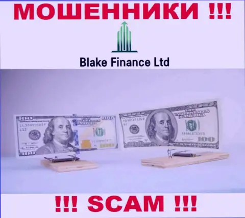 В дилинговом центре Blake Finance Ltd требуют погасить дополнительно сбор за возврат средств - не стоит вестись