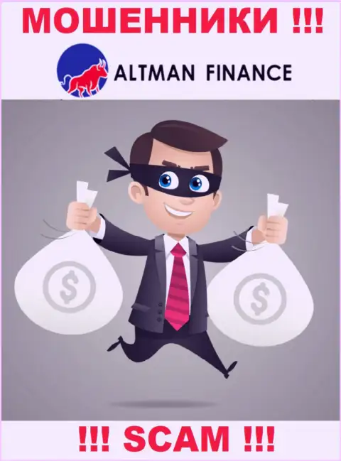 Работая совместно с конторой Altman Inc, Вас рано или поздно раскрутят на покрытие комиссионных сборов и облапошат - это мошенники