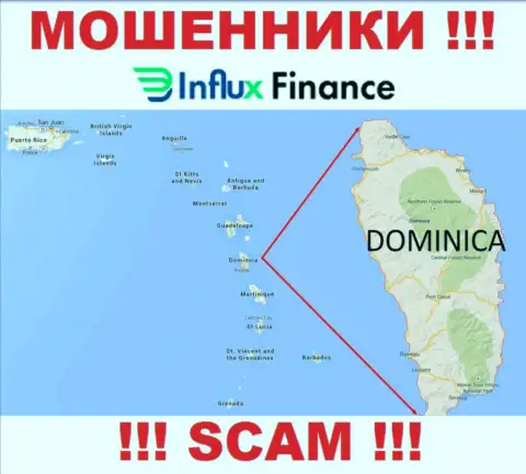 Компания InFluxFinance Pro - это мошенники, обосновались на территории Commonwealth of Dominica, а это оффшор