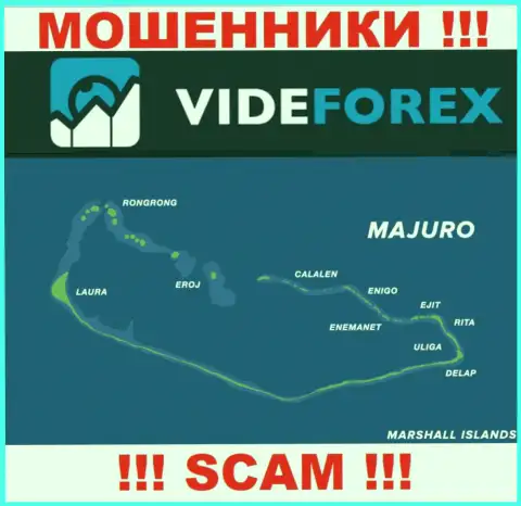 Организация ВайдФорекс Ком зарегистрирована очень далеко от обманутых ими клиентов на территории Маджуро, Маршалловы острова