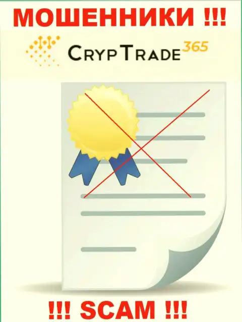 С CrypTrade 365 опасно взаимодействовать, они не имея лицензии, успешно отжимают вложенные деньги у клиентов