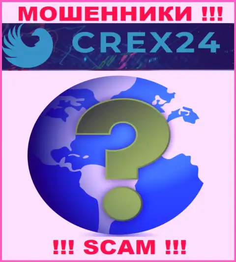 Crex24 на своем web-сервисе не предоставили инфу о юридическом адресе регистрации - дурачат