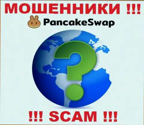 Официальный адрес регистрации конторы PancakeSwap скрыт - предпочитают его не разглашать