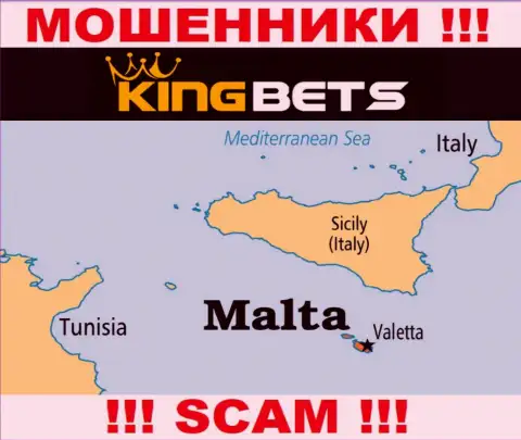 КингБетс - это интернет-мошенники, имеют офшорную регистрацию на территории Malta