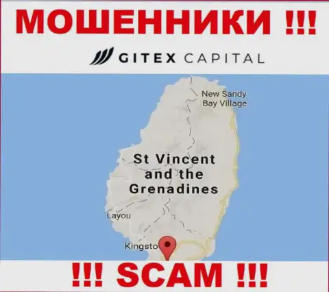 У себя на интернет-сервисе GitexCapital Pro указали, что зарегистрированы они на территории - St. Vincent and the Grenadines