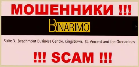 Binarimo Com - это аферисты !!! Засели в оффшоре по адресу - Suite 3, ​Beachmont Business Centre, Kingstown, St. Vincent and the Grenadines и крадут денежные активы реальных клиентов