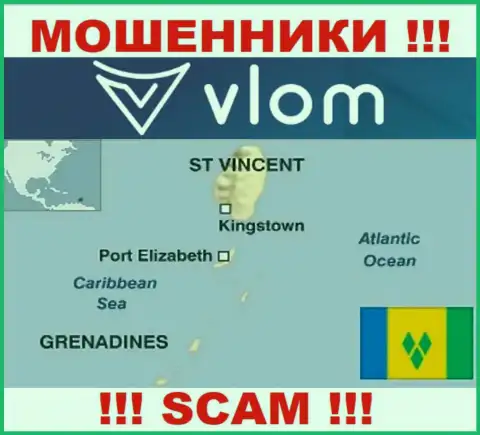 Vlom имеют регистрацию на территории - Saint Vincent and the Grenadines, остерегайтесь работы с ними